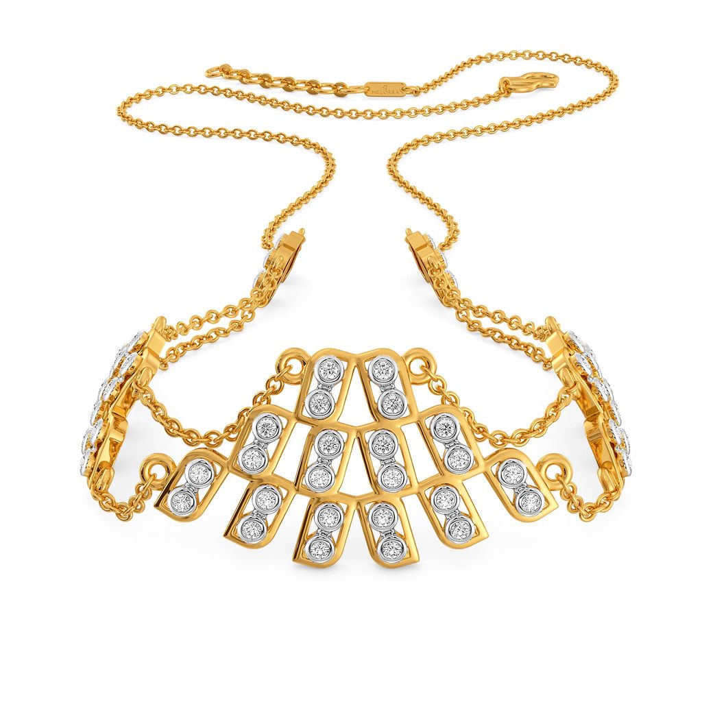 Wide Stride Diamond Necklaces