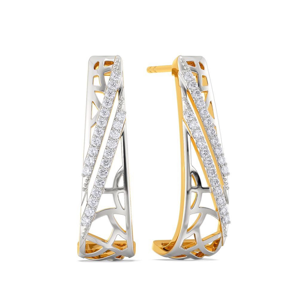 Fishnet Panache Diamond Earrings
