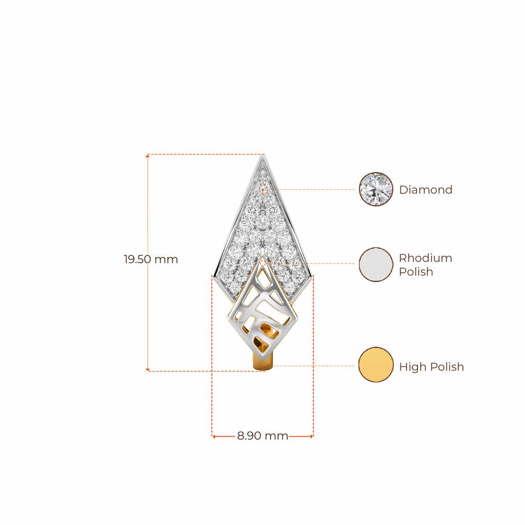 Mesh It Up Diamond Earrings