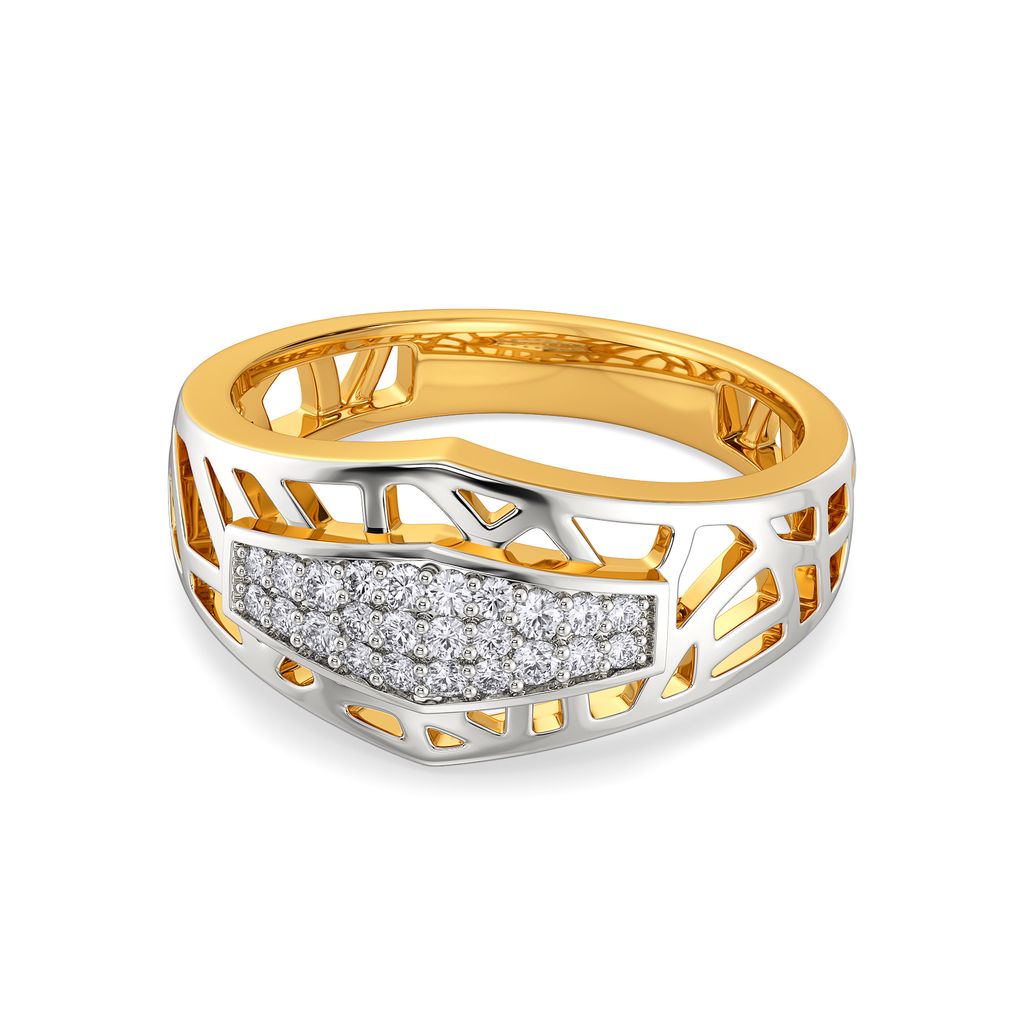 Armoured Chic Diamond Rings