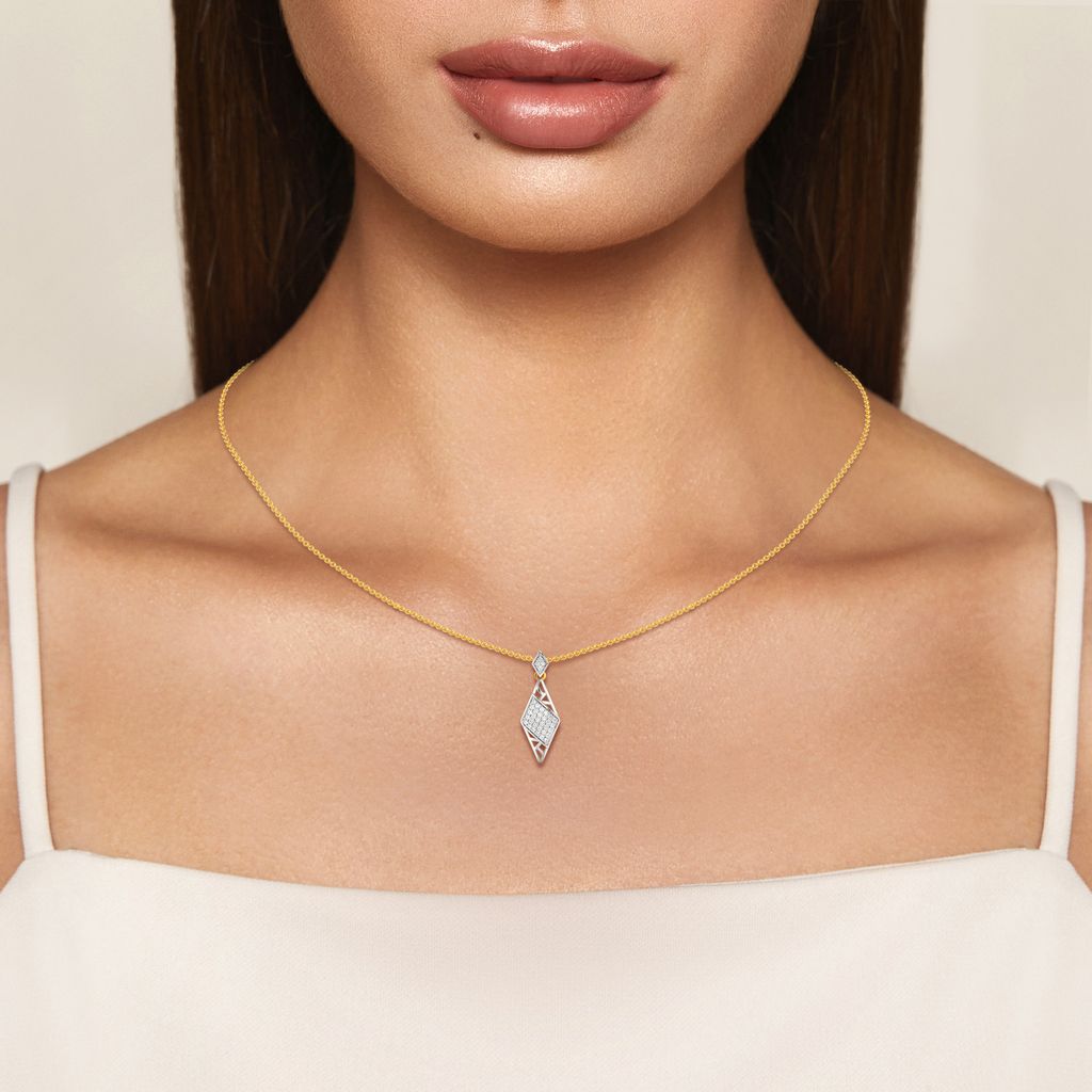 Punky Mesh Diamond Pendants