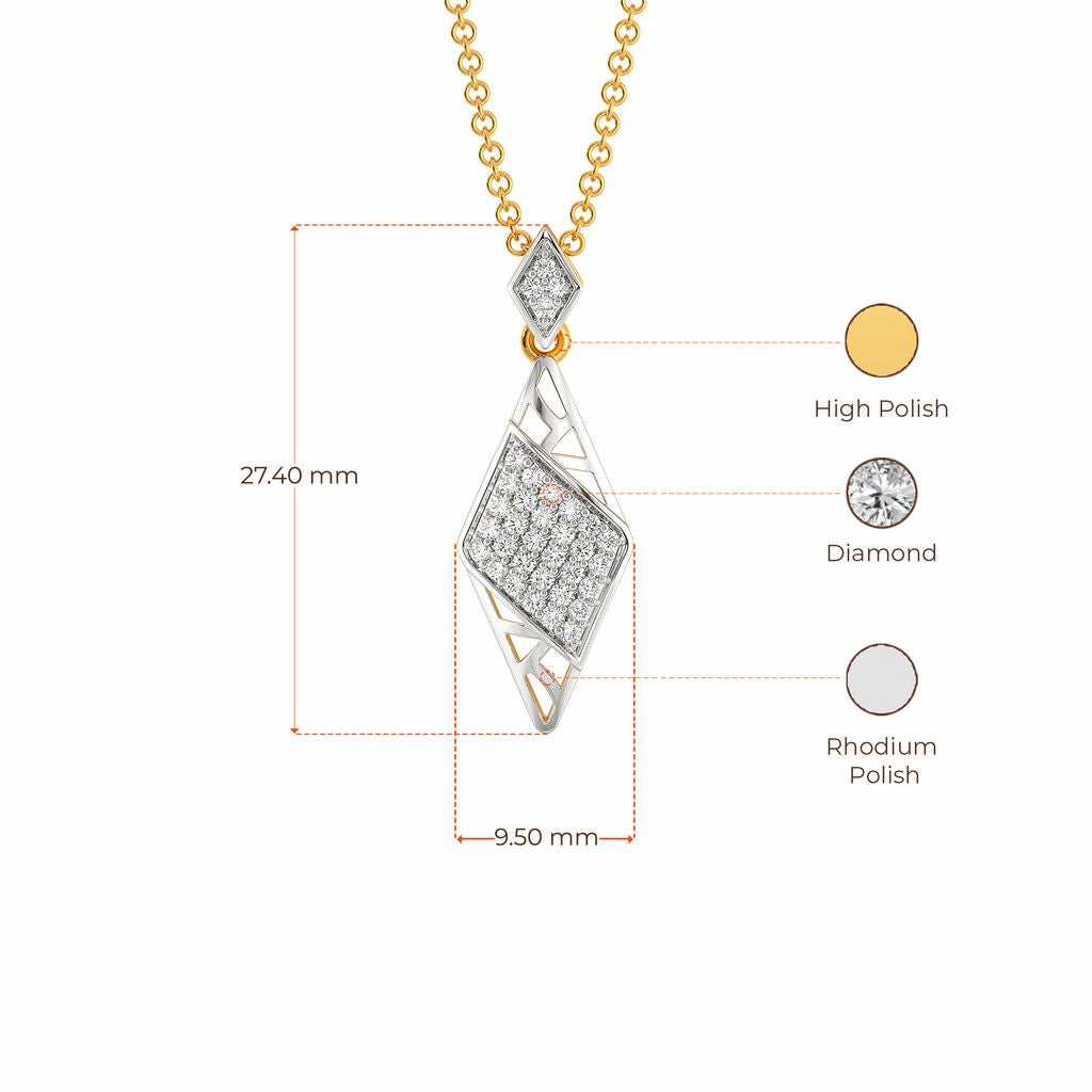 Punky Mesh Diamond Pendants