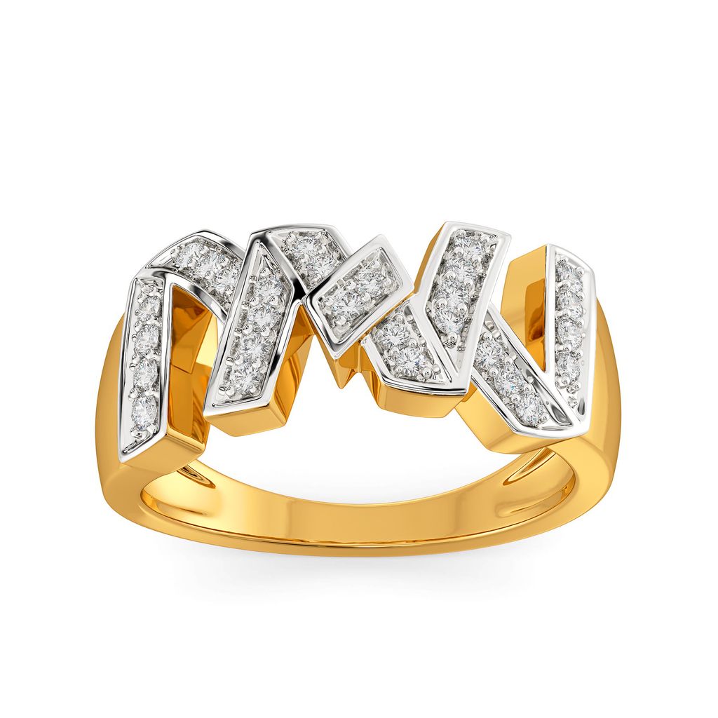 Mod Monochrome Diamond Rings