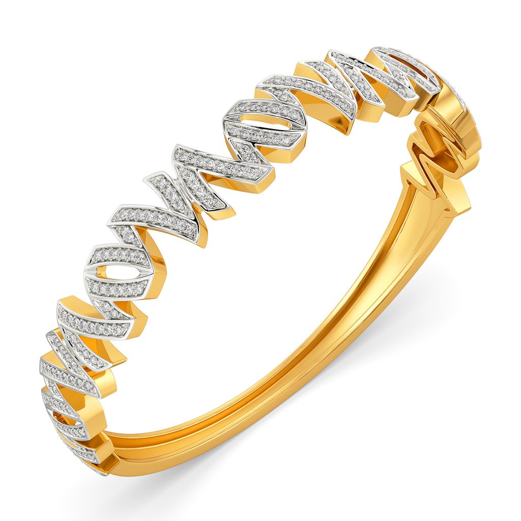 Mod Monochrome Diamond Bangles