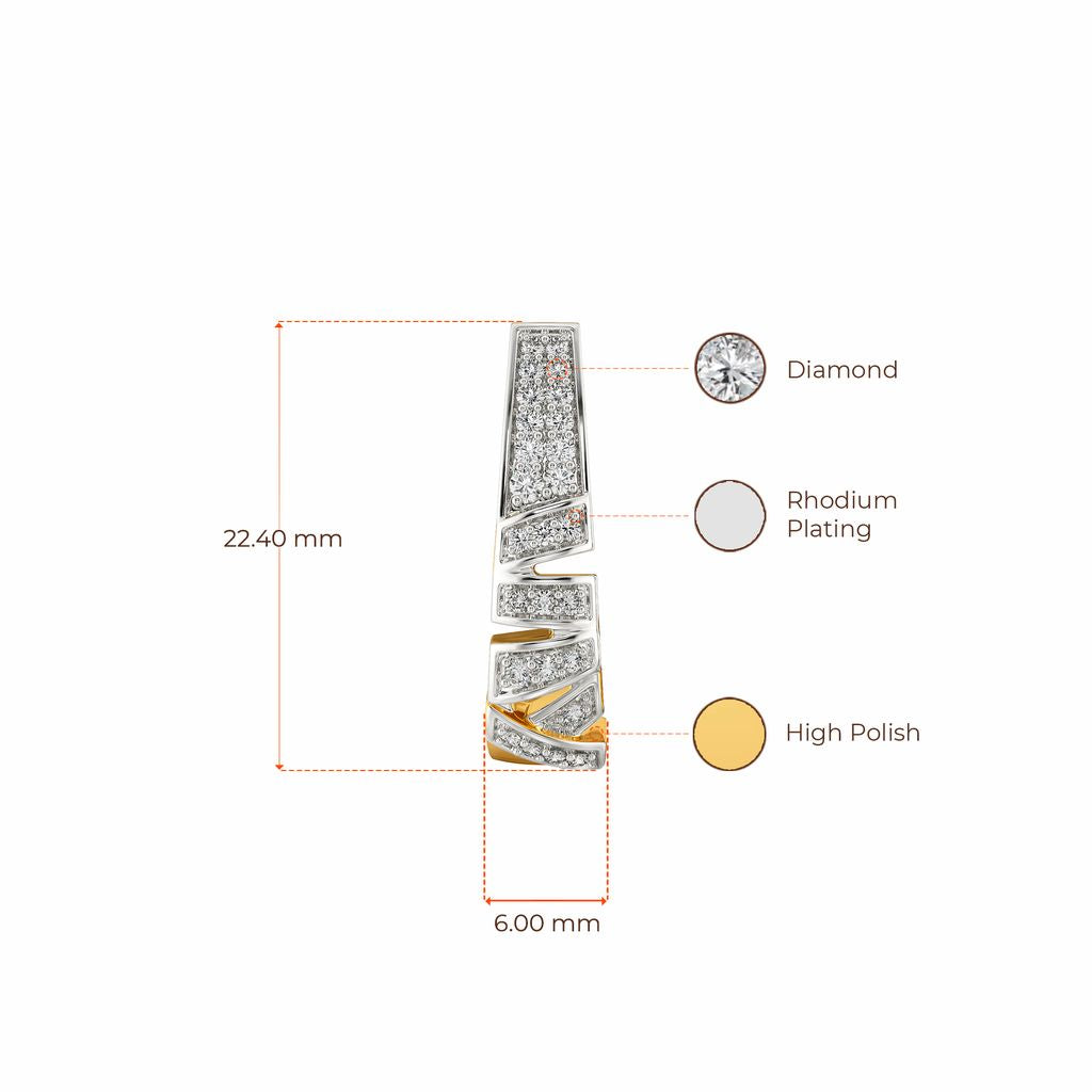 Undo Redo Diamond Earrings