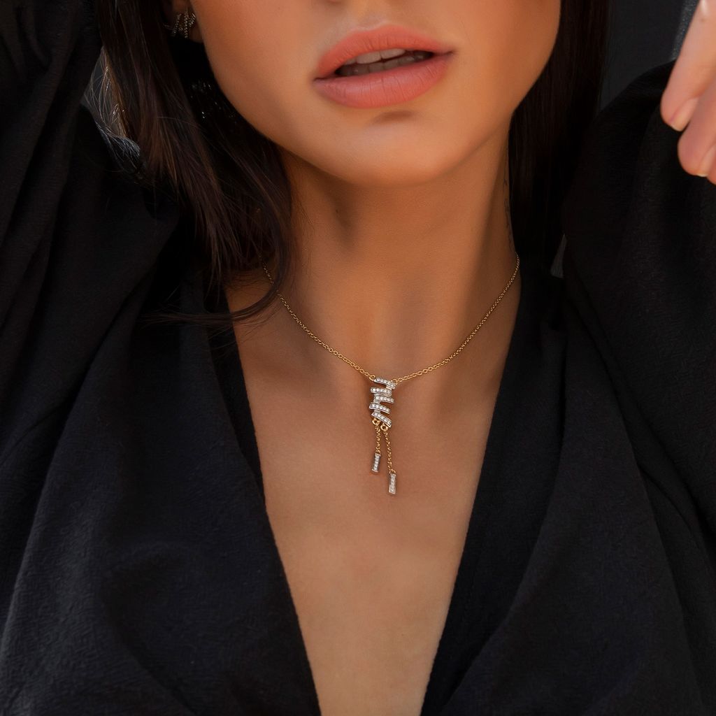 Tilt Shift Diamond Necklaces