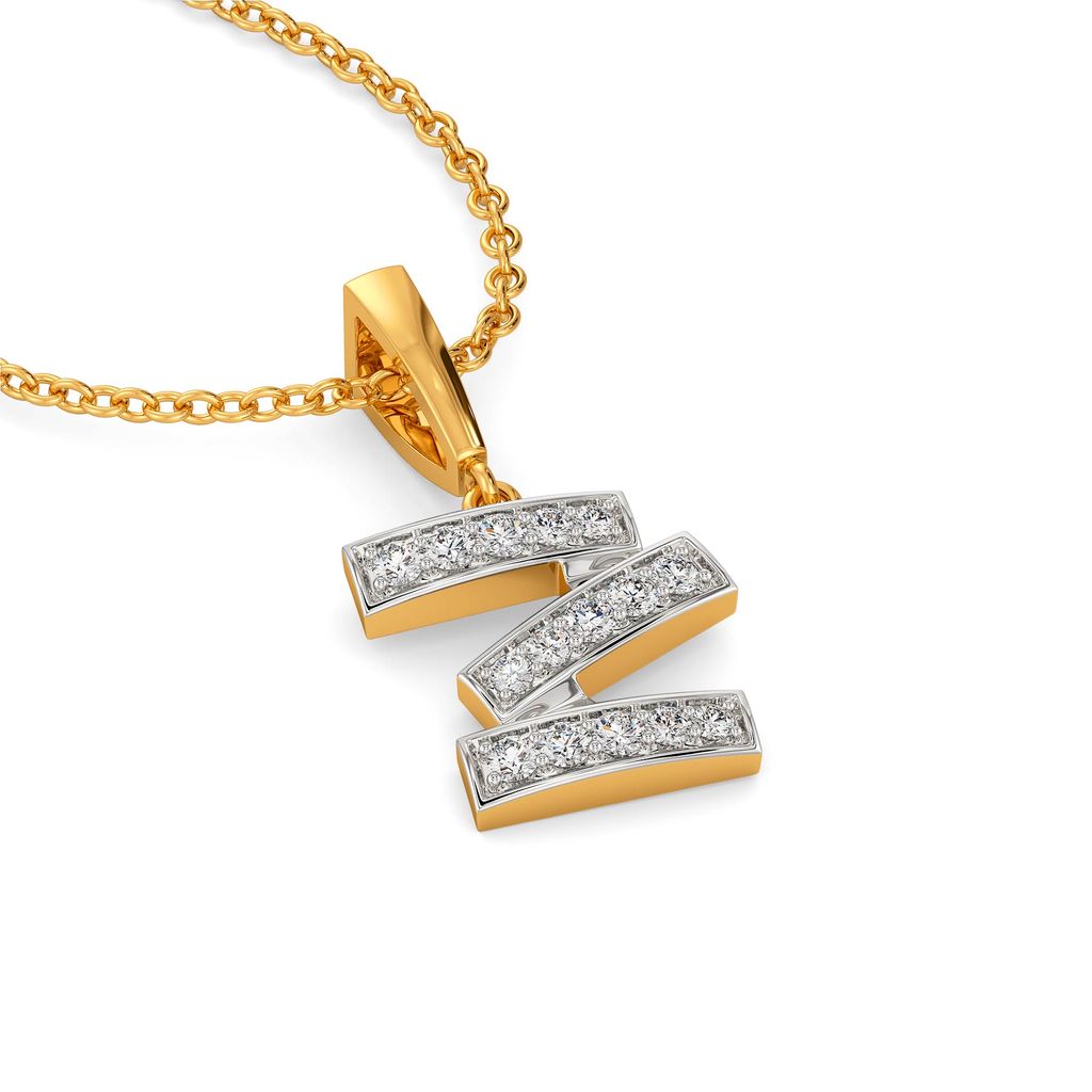 Tilt Shift Diamond Pendants
