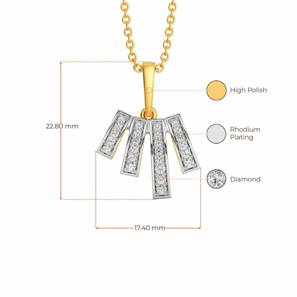 Mod Makeover Diamond Pendants