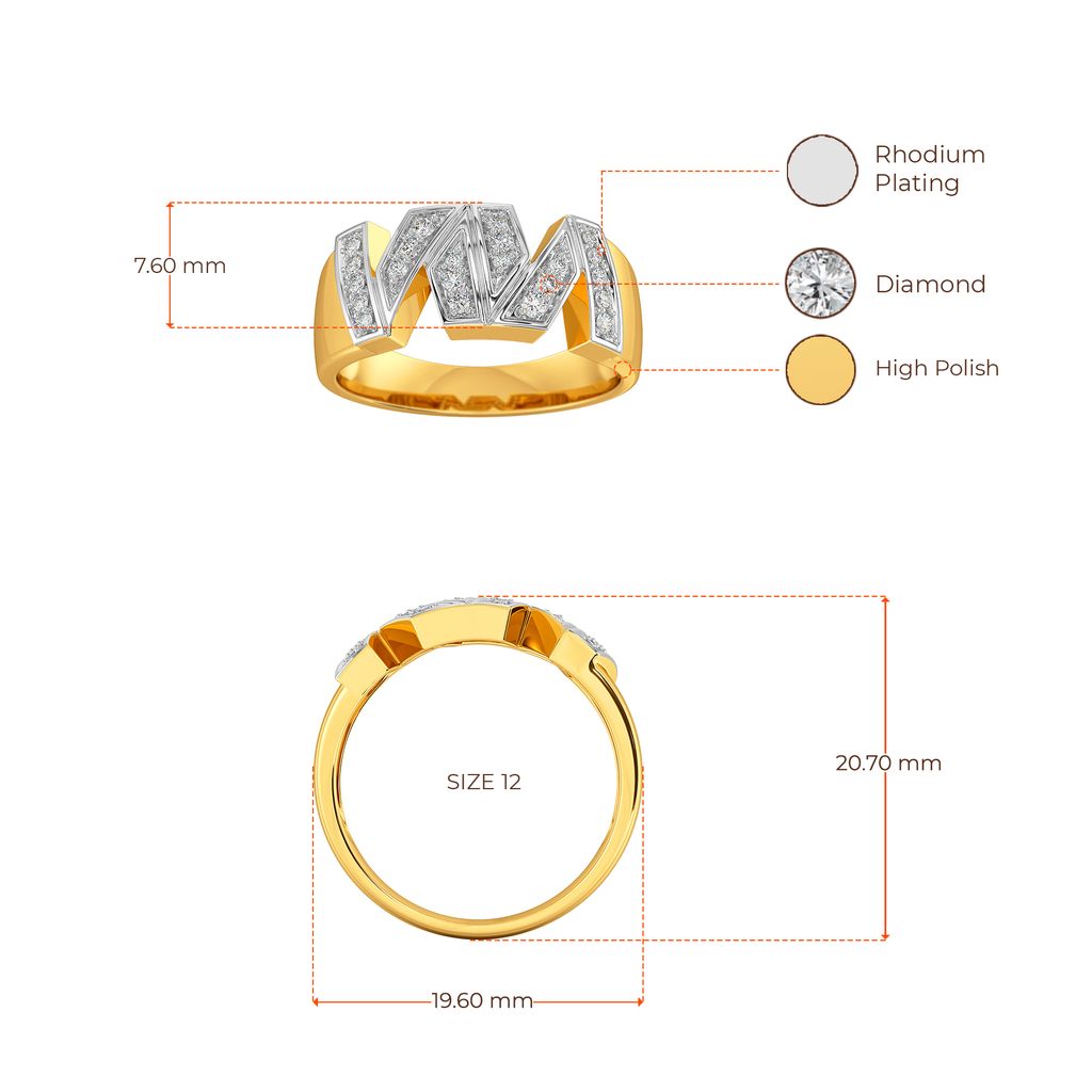 Contemporary Poise Diamond Rings