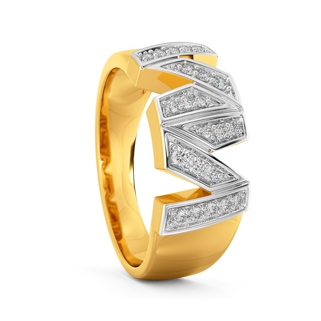 Contemporary Poise Diamond Rings