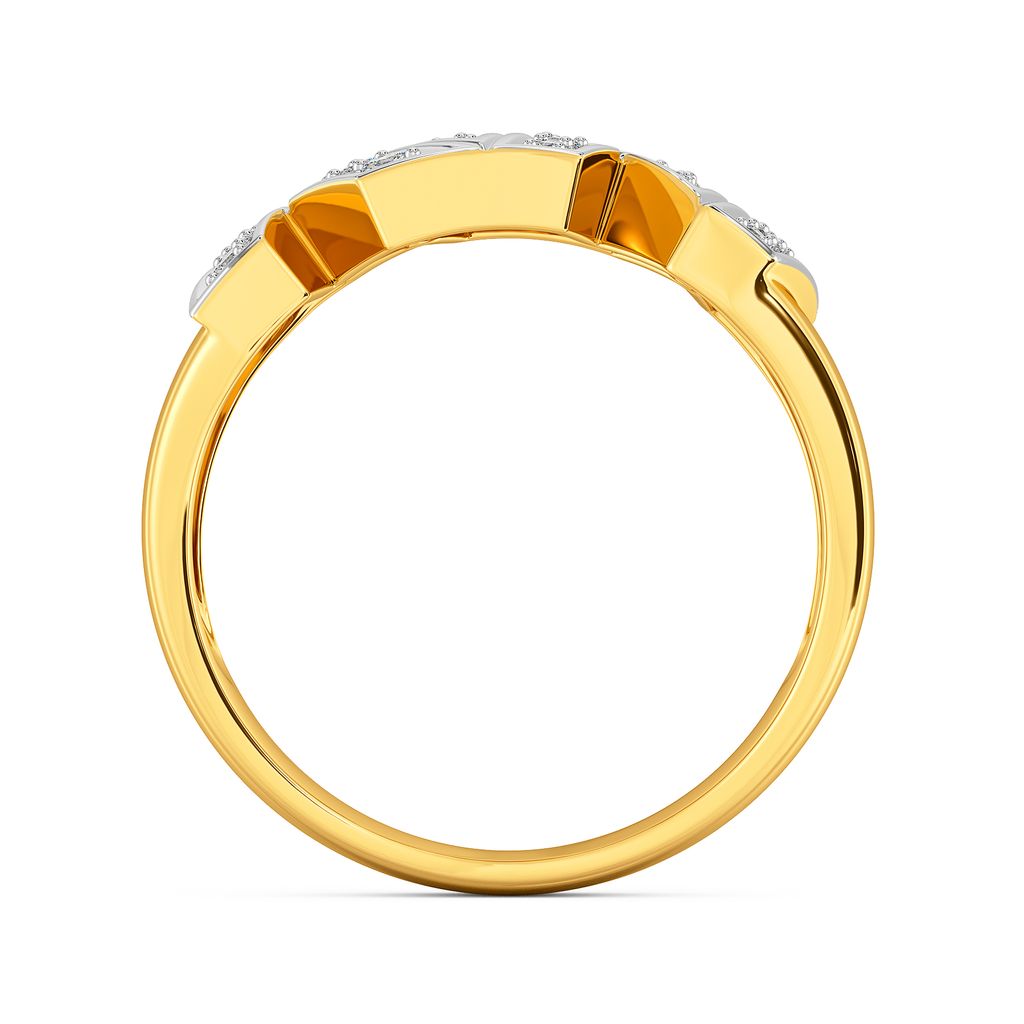 Contemporary Poise Diamond Rings