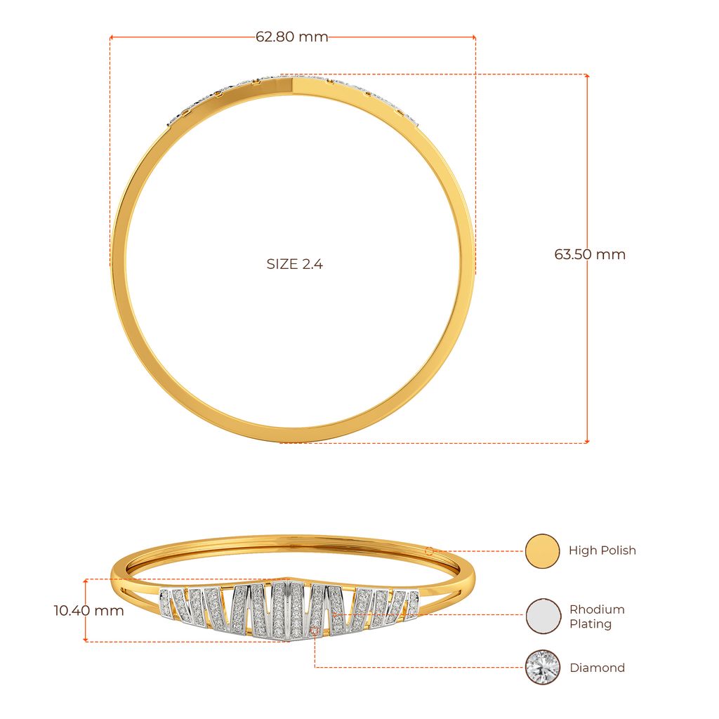 Out of Line Diamond Bangles