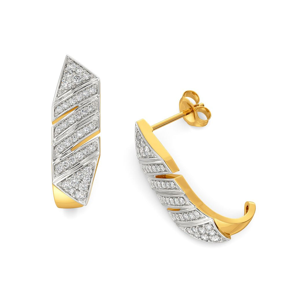 My Kinda Modern Diamond Earrings