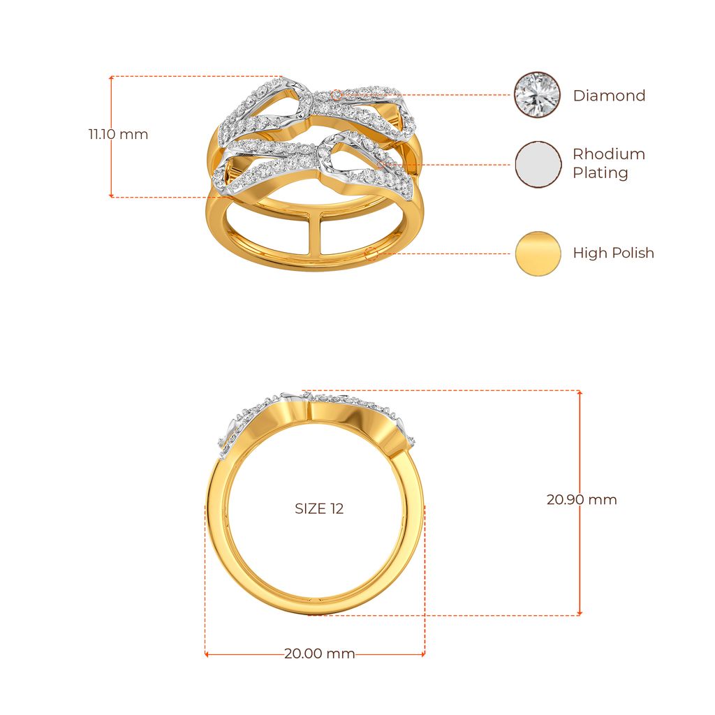 Comfy Buttons Diamond Rings