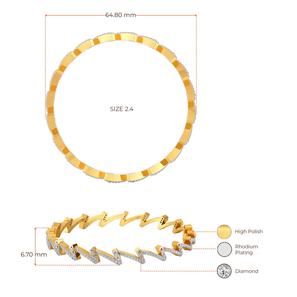 Upbeat Basics Diamond Bangles