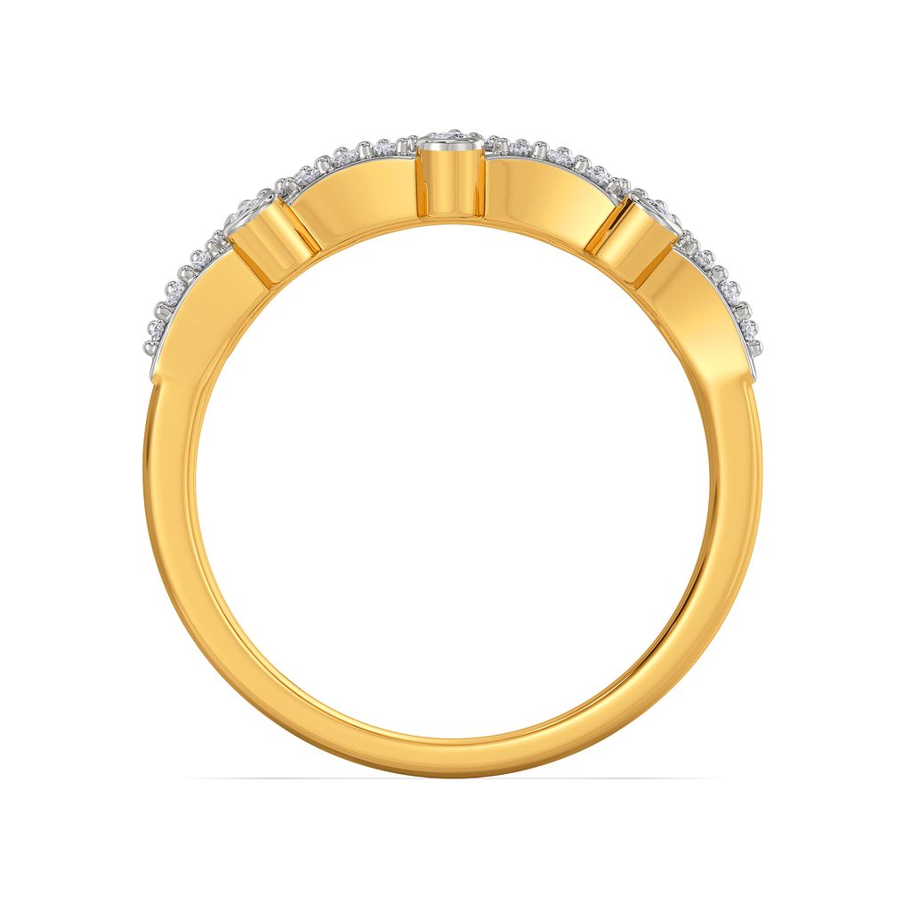 Double Subtle Diamond Rings