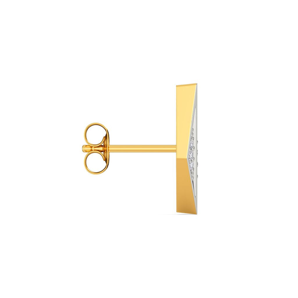 Tailored Edge Diamond Earrings