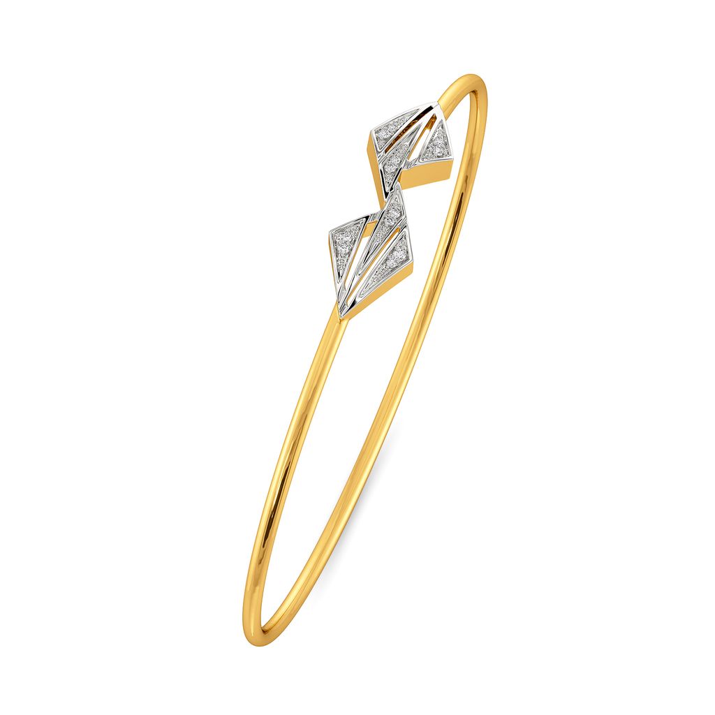 Sculpted for You Diamond Bangles