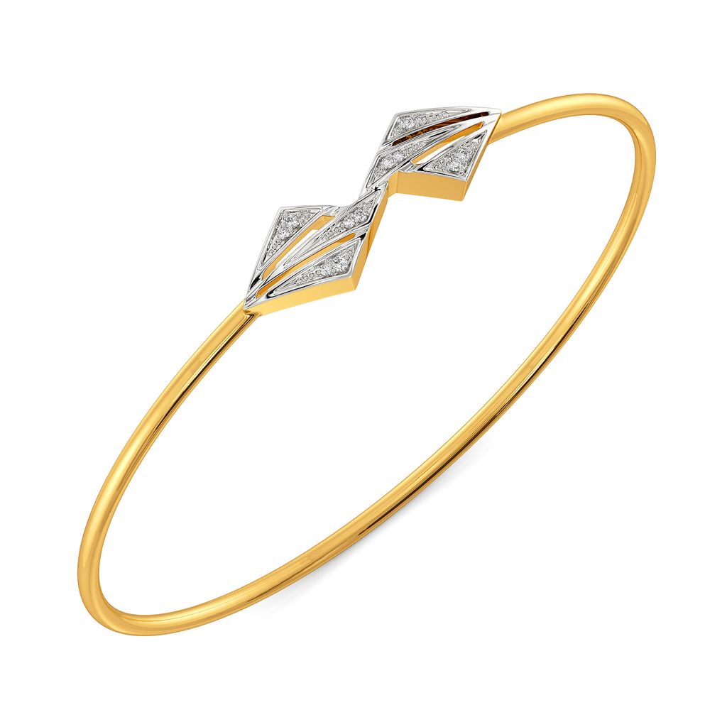 Sculpted for You Diamond Bangles