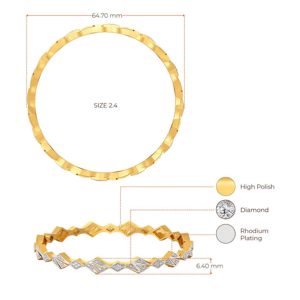 Suit Incharge Diamond Bangles