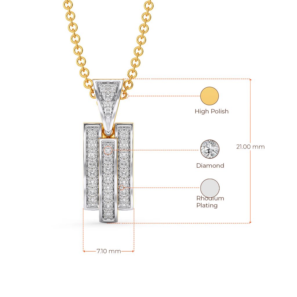 Toned Chic Diamond Pendants