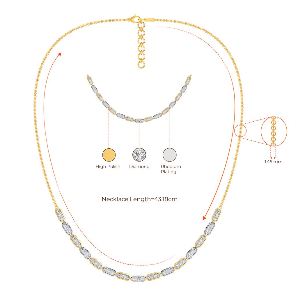 Work Codes Diamond Necklaces