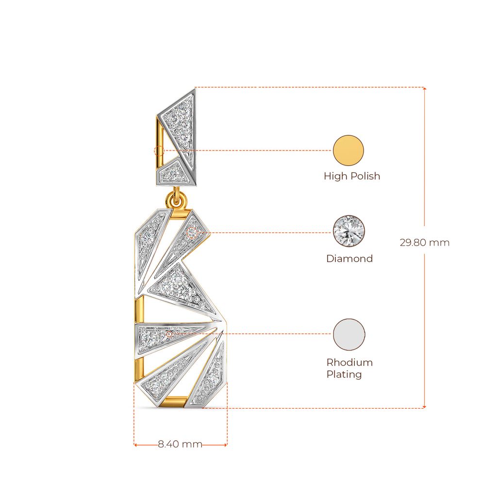 Tone in Tune Diamond Earrings