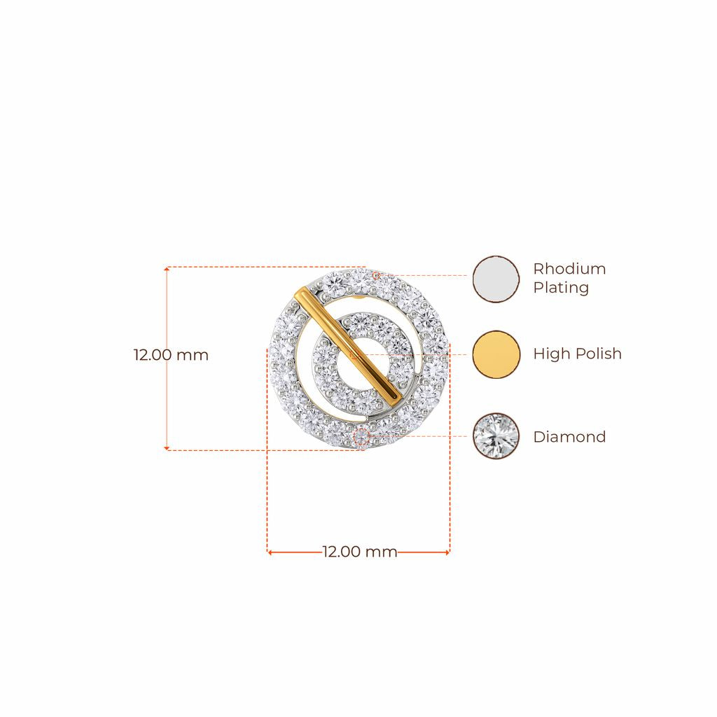 Hula Hoop Habit Diamond Earrings