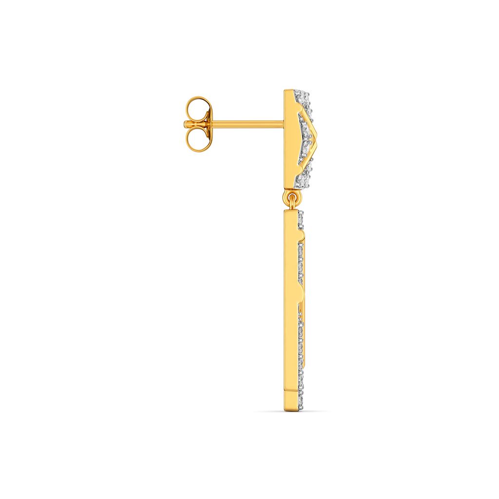 Treadmill Drill Diamond Earrings