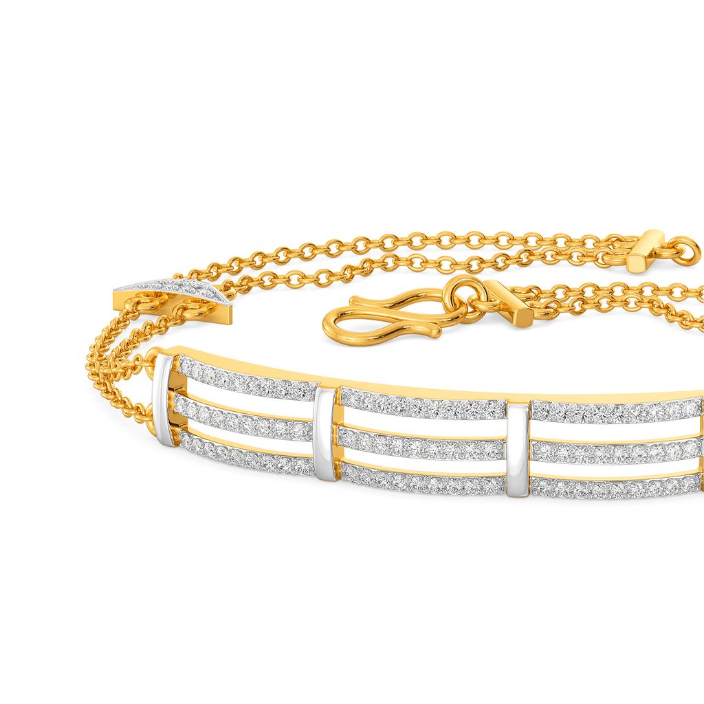 Nooks of Three Diamond Bracelets