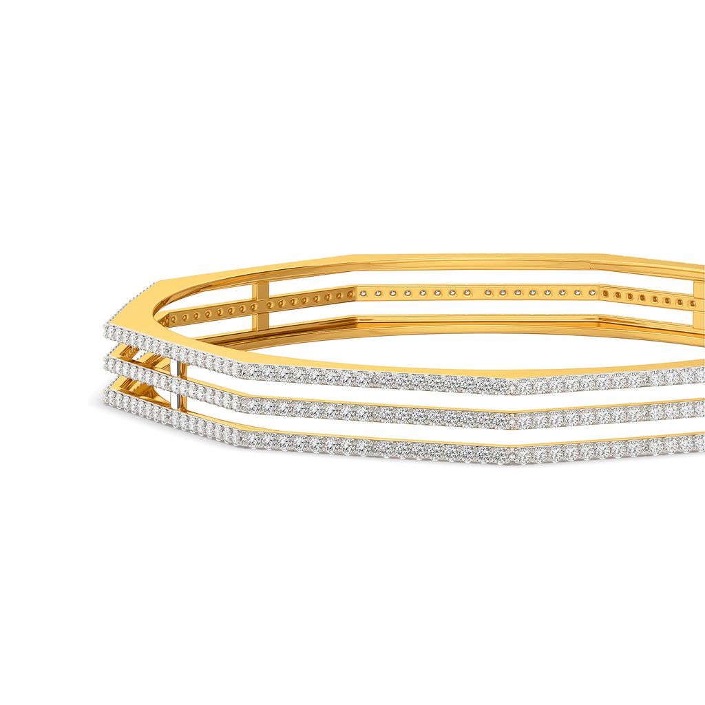 Nooks of Three Diamond Bangles