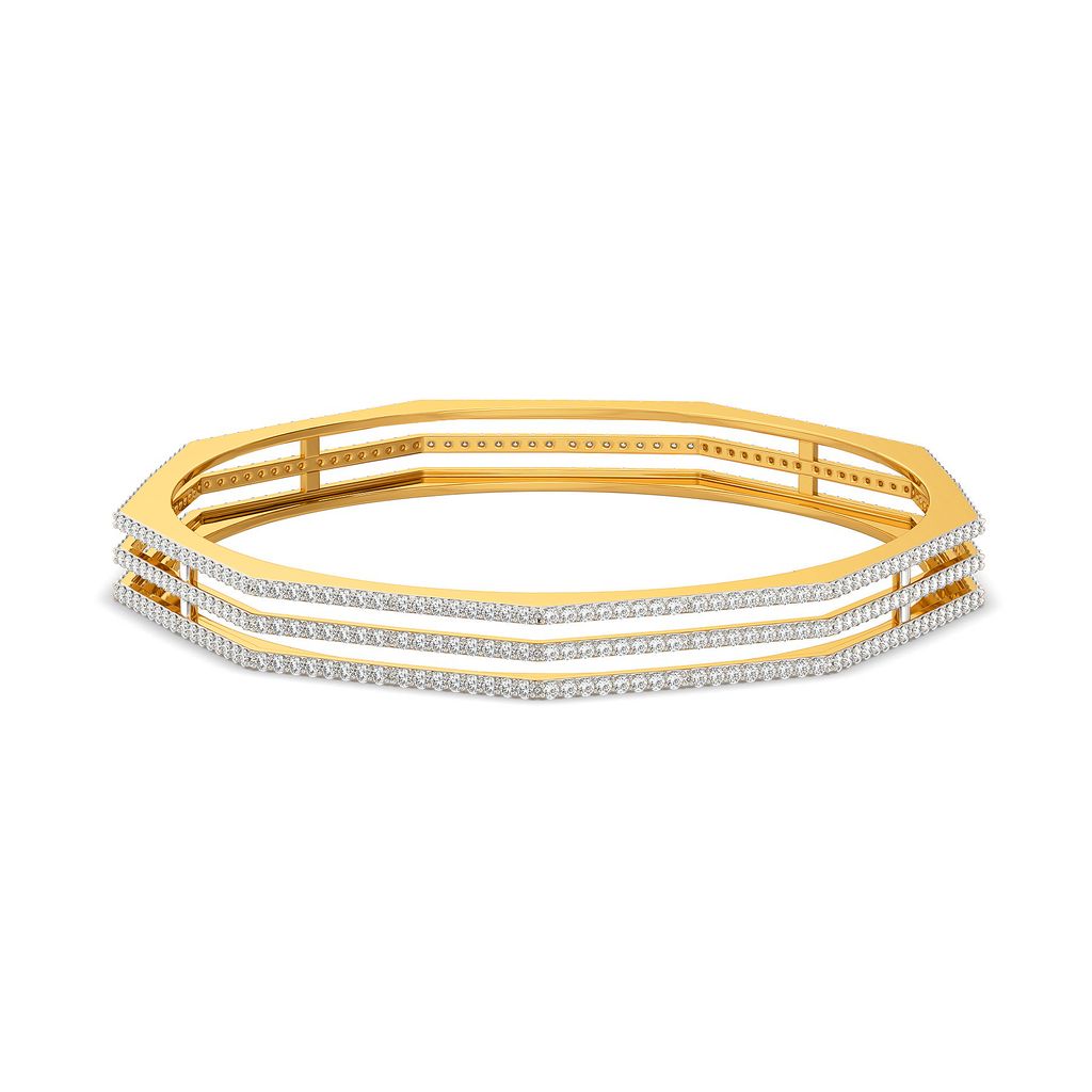 Nooks of Three Diamond Bangles