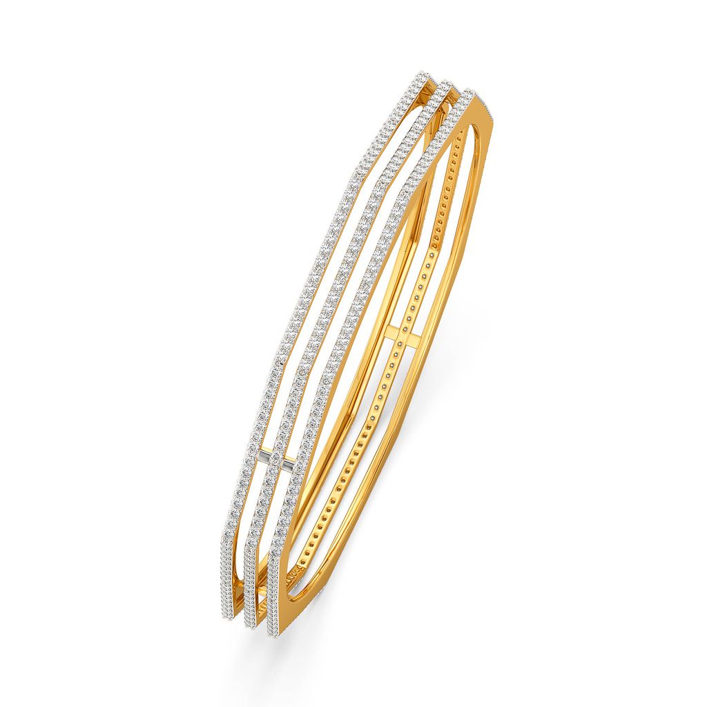 Nooks of Three Diamond Bangles