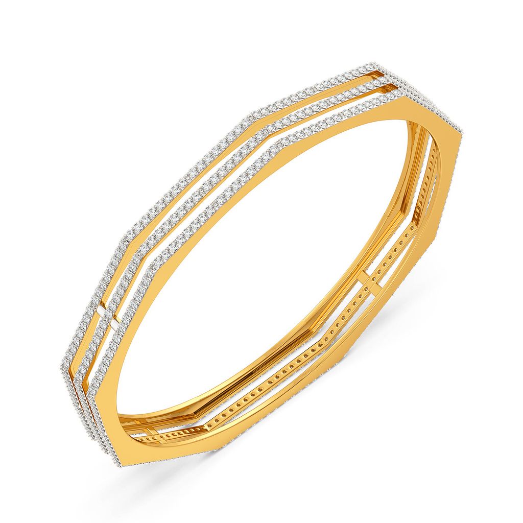 Nooks of Three Diamond Bangles