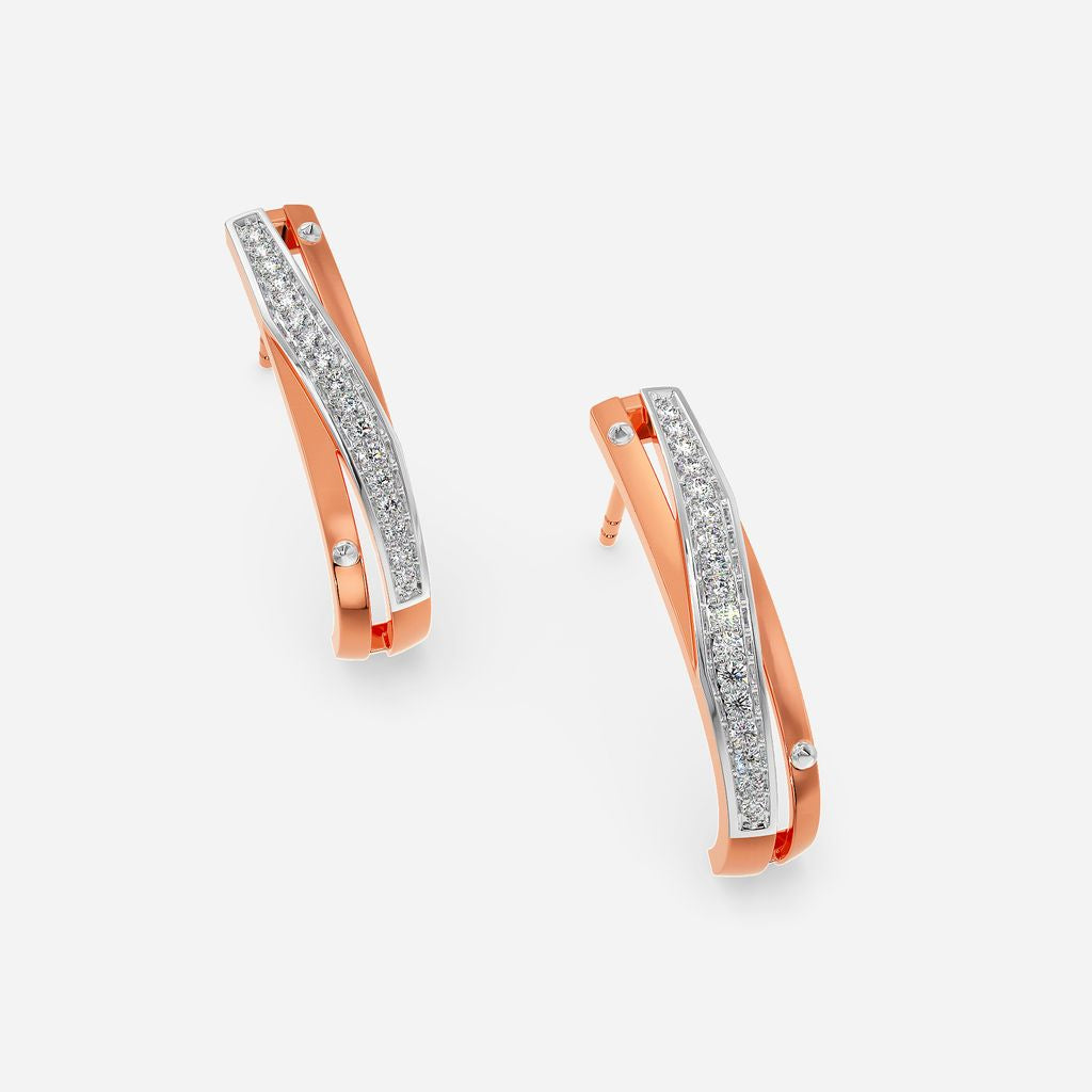 Motor Head Diamond Earrings