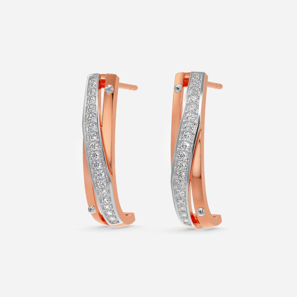 Motor Head Diamond Earrings