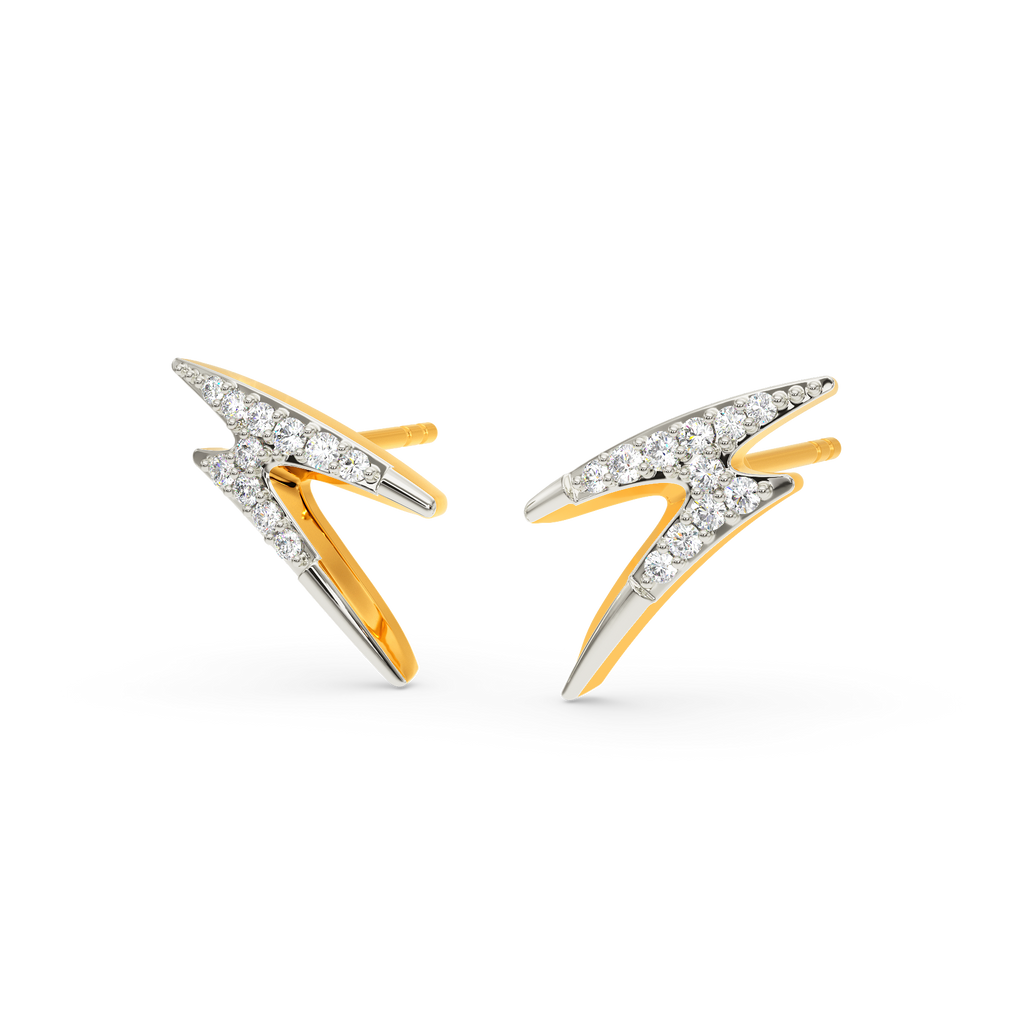 Blue Flame Diamond Earrings