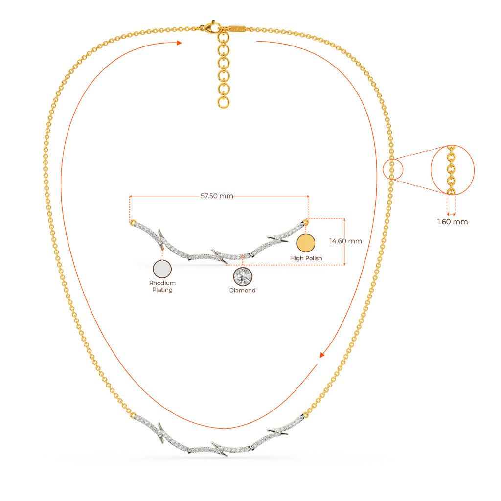 Chords Of Symphony Diamond Necklaces
