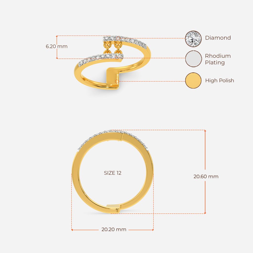 Playful Fringe Diamond Rings