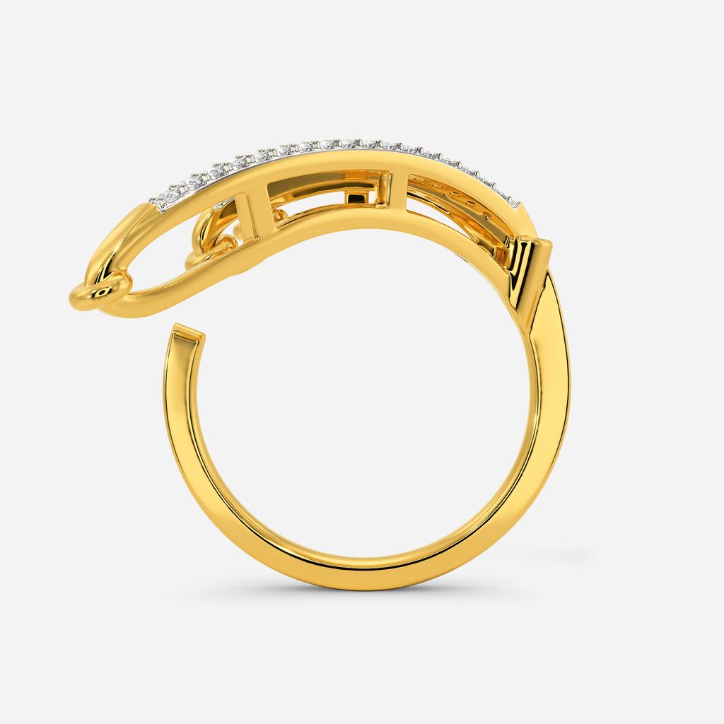 Zippered Lace Diamond Rings