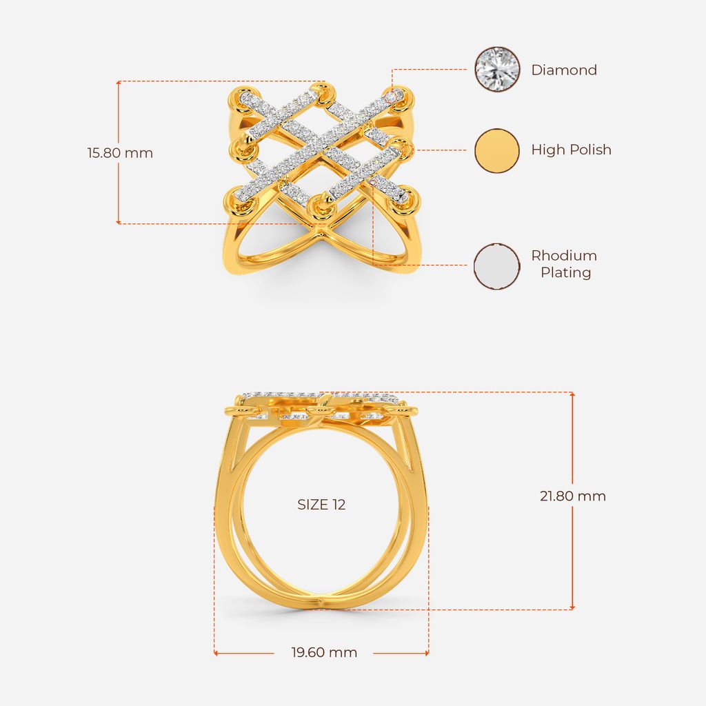 Hidden Knot Lace Diamond Rings