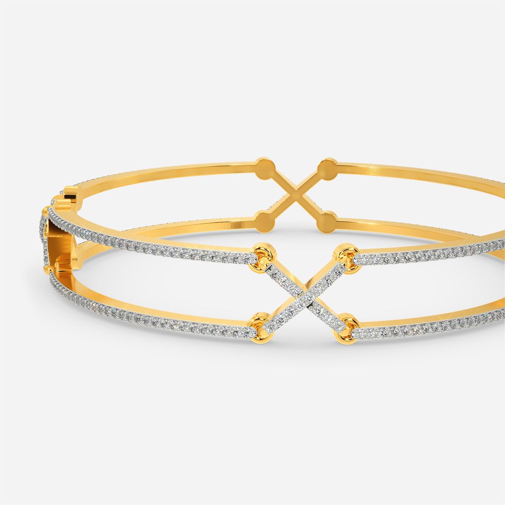 Hidden Knot Lace Diamond Bangles