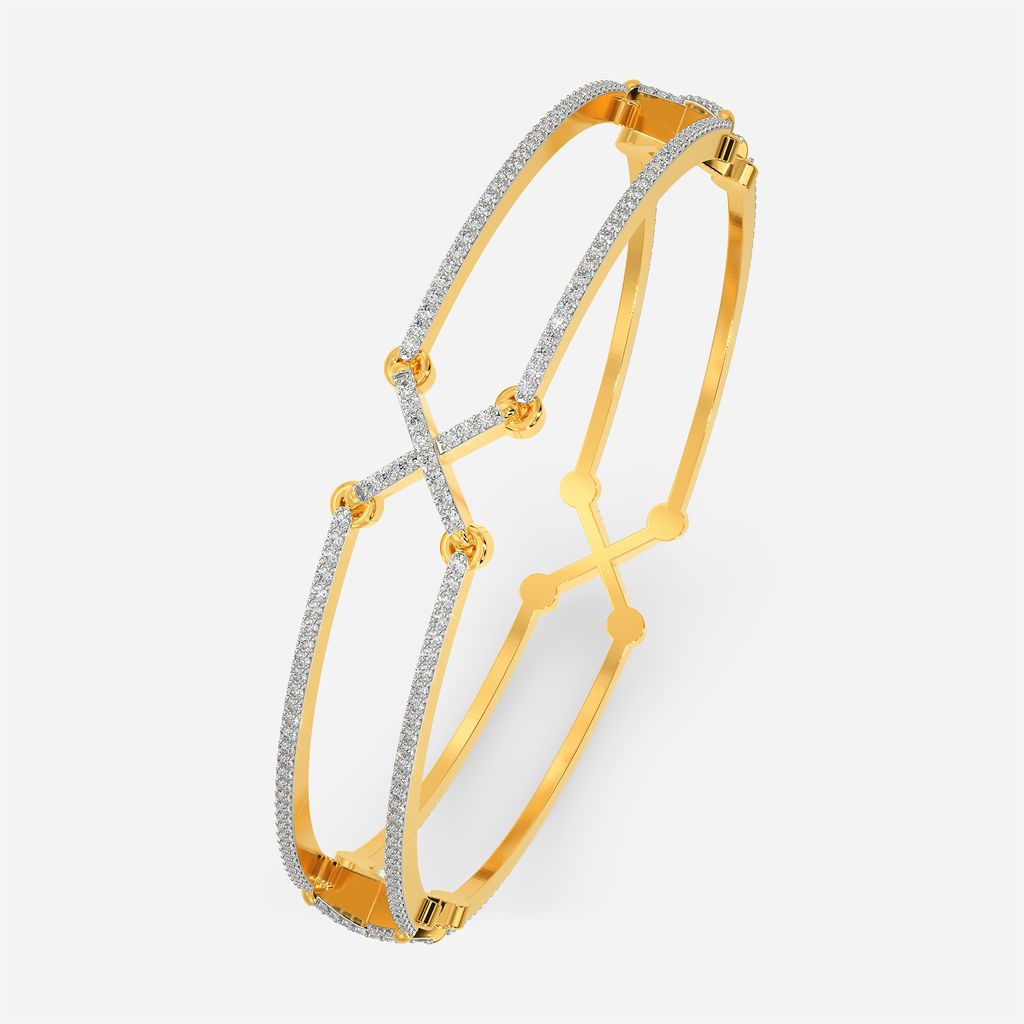 Hidden Knot Lace Diamond Bangles