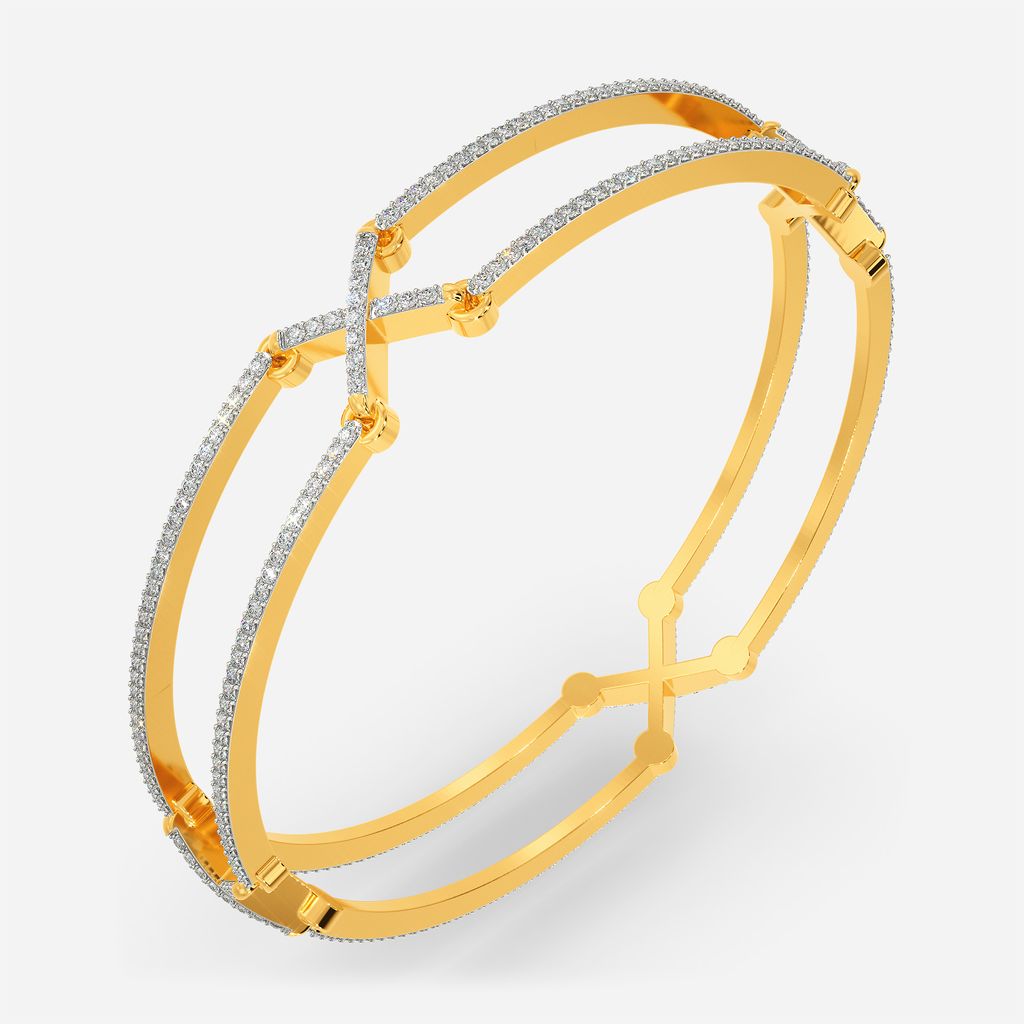 Hidden Knot Lace Diamond Bangles