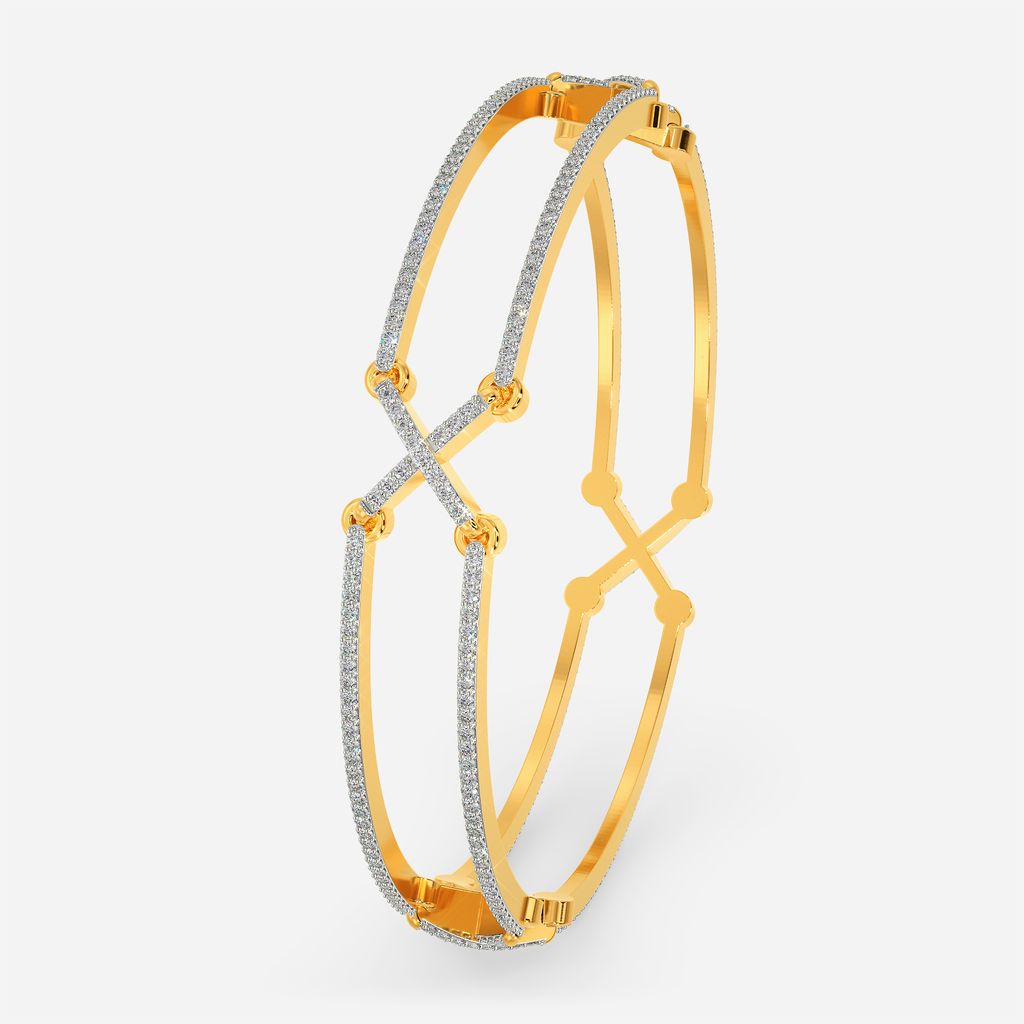 Hidden Knot Lace Diamond Bangles