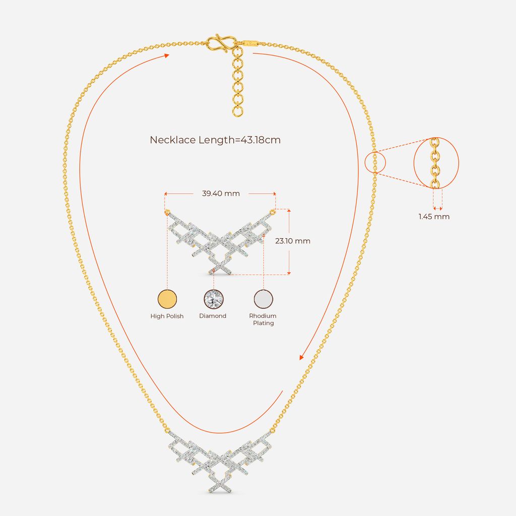 Free flow Lace Diamond Necklaces