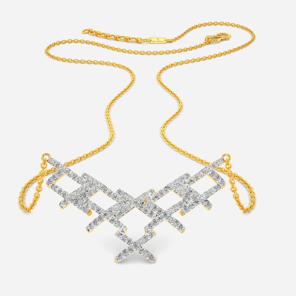 Free flow Lace Diamond Necklaces