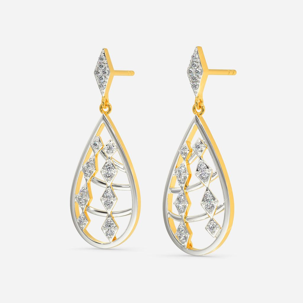 Braids N Knots Diamond Earrings