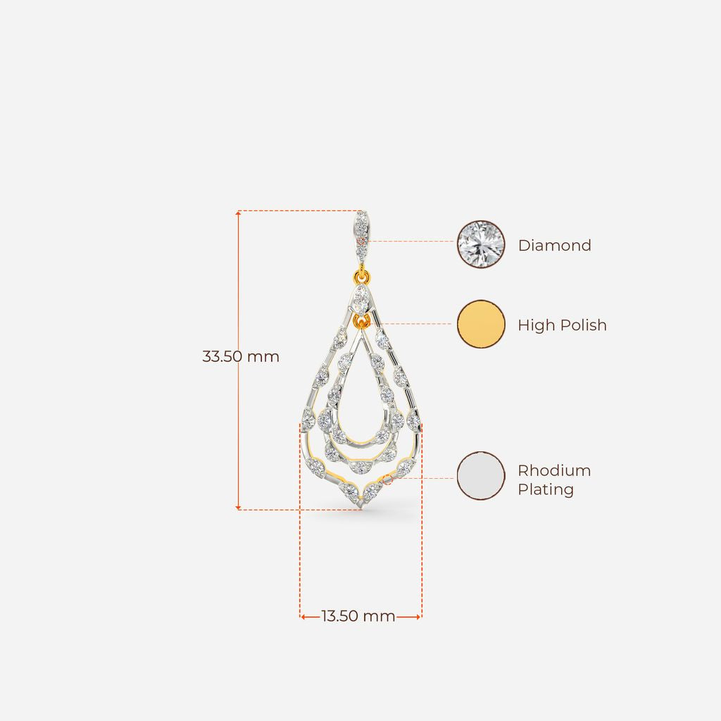 Sashay in Crochet Diamond Earrings