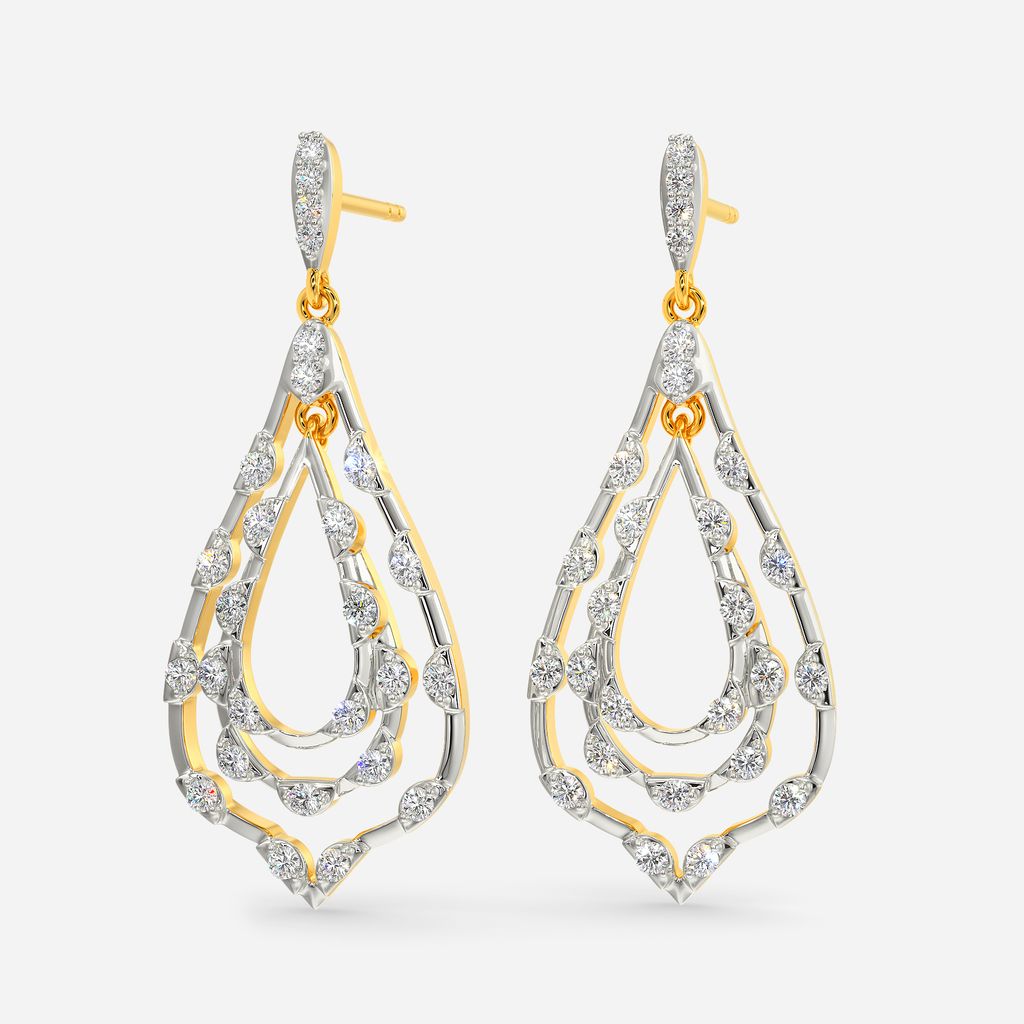 Sashay in Crochet Diamond Earrings